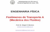 ENGENHARIA FÍSICA Fenômenos de Transporte A (Mecânica …sistemas.eel.usp.br/docentes/arquivos/5022779/LOM3212/AULA 7 - FT... · O conduto é dito forçado quando o fluido que