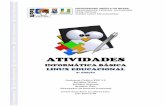 CADERNO DE ATIVIDADES JULHO 2009 · 2015-05-07 · Parte Integrante do Caderno de Atividades do Curso Linux Educacional – UAB/UFPB Virtual -Elaborado por: Nilcéa Lima 1 UNIVERSIDADE