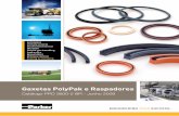 Gaxetas PolyPak e Raspadores - valuecomercial.com.br · A diversidade de materiais disponíveis para o usuário das gaxetas Parker PolyPak assegura a combinação ... permitirá ao