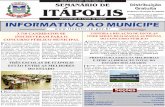 ITÁPOLIS Gratuita - itapolis.sp.gov.br · José Toledo de Mendonça e Escola Municipal Profissionalizante. As provas serão realizadas pela empresa Conesp, entre os dias 16 e 17/04.