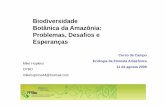 Biodiversidade Botânica da Amazônia:Botânica da Amazônia ... · biodiversidade da Amazôniabiodiversidade da Amazônia. ... plotes e ecologia de comunidades? ... Manejo, conservação,