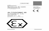 ALTOSONIC III ATEX manual em Pt - conaut.com.br · Os seguintes símbolos podem aparecer neste manual ou no produto: ... os circuitos de transdutores são ligados por cabos coaxiais