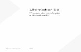 Ultimaker S5 · 4 Prefácio Este é o manual de instalação e do utilizador da sua Ultimaker S5. Este manual inclui capítulos sobre a instalação e utilização da impressora 3D.