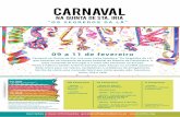 CARNAVAL - cofre.org · Carnaval na Quinta de Sta. Iria com visita temática “Os Segredos da Lã”, que consiste na travessia da ponte pedonal da Ribeira da Carpinteira, a mais