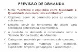 PREVISÃO DE DEMANDA - portal.pmf.sc.gov.brportal.pmf.sc.gov.br/arquivos/arquivos/pdf/31_08_2011_10.18.49.e... · ESTOCAGEM Meta: “Mantera Qualidade dos materiais” Objetivos: