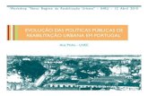 Estrutura - Página Inicial · Casas, Câmara Municipal do Porto Objectivo: impulsionar uma política municipal de reabilitação urbana para a cidade do Porto . 1. Evolução das