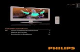 191TV4L - download.p4c.philips.com · do manual do usuário mais atualizado. monitor na rede elétrica se a voltagem for diferente. • Risco de ferimento, incêndio ou dano ao cabo