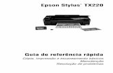 Epson Stylus TX220files.support.epson.com/pdf/tx220_/tx220_qr7.pdf · Epson Stylus TX220 Guia de referência rápida Cópia, impressão e escaneamento básicos Manutenção Resolução