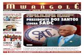 Pág. 16 LIDERA SADC - Embaixada da República de Angola ... · a unidade para se cumprir o objectivo de fazer da região austral uma zona exemplar de paz, segurança, prosperidade,