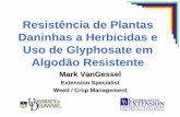 Resistência de Plantas Daninhas a Herbicidas e Uso de ... · Resistência de Plantas Daninhas a Herbicidas e Uso de Glyphosate em Algodão Resistente Mark VanGessel Extension Specialist