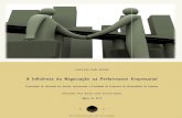 A Influência da Negociação na Performance … A Influência da Negociação na Performance Empresarial Dissertação de Mestrado em Gestão, apresentada à Faculdade de Economia
