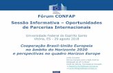Fórum CONFAP Sessão Informativa Oportunidades de Parcerias …confap.org.br/.../uploads/2018/09/Alejandro-Zurita-Delegacao-da-UE.pdf · Construindo um futuro de baixo carbono e