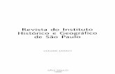 Revista do Instituto Histórico e Geográfico de São Pauloihgsp.org.br/wp-content/uploads/2018/02/Vol-87.pdf · Relatório das Atividades do Instituto Histórico e Geográfico de