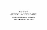 EST-55 AEROELASTICIDADE - aer.ita.brgil/disciplinas/est-55/est-55-04-2009.pdf · aerodinâmico e o centro de gravidade da aeronave; ... discretizada em faixas, cuja corda de cada