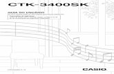 CTK-3400SK PT - support.casio.com · • Quando selecionar um parâmetro, você pode rolar para trás mantendo 3 pressionado ao pressionar 4 (TOUCH). 3. Quando o parâmetro desejado