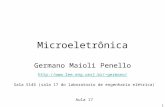 Microeletrônica - UERJ :: Laboratório de Engenharia Elétricagermano/Microeletronica_2016-1/Aula... · PPT file · Web view2016-11-23 · Microeletrônica Germano Maioli Penello