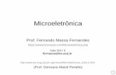 Sala 5017 E fermassa@lee.uerj 15 VF.pdf · 2018-02-23 · germano/Microeletronica_2016-2.html 1. Modelos para projetos digitais 2 Após ver alguns detalhes da fabricação dos MOSFETs,