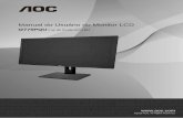 Manual do Usuário do Monitor LCD - aoc-pim.s3.amazonaws.com 2/I2775/Portuguese Brazil.pdf · 8 Porta montante USB 3.0 9 USB 2.0 10 USB 3.0 11 USB 3.0+ carga rápida . Para proteger