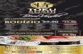 menu toku 2016 09 - tokusushi.com.br · Cortes finos de pepino ao molho de açúcar e aceto balsâmico com kani e gergelim. Gengibre (PORÇ) ... Arroz branco típico japonês Batata