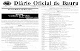 Diário Oficial de Bauru - Prefeitura Municipal de Bauru · ANO XVI - 1912 ... e zona da 2ª Circunscrição Imobiliária de Bauru, cadastrado na Prefeitura Municipal sob nº 004/031