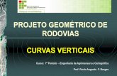 PROJETO GEOMÉTRICO DE RODOVIAS CURVAS VERTICAISpaulo.borges/Download... · O projeto de uma estrada em perfil é constituído de greides ... Os comprimentos L das curvas de concordância