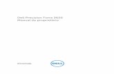 Dell Precision Torre 3620 Manual do proprietário · Como remover o sensor de violação ... Aponte para o canto superior da tela e clique em Configurações. 2. Clique em e, em seguida,
