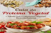 Guia da Proteína Vegetal + Tabela Com 17 Alimentos ... · 17 alimentos vegetais mais ricos em proteína ... para que seja transformado em ureia. A excreção renal de altas quantidades