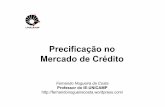 Precificação no Mercado de Crédito - Cidadania & Cultura · cartas de fiança para apoiar a emissão de obrigações: sem os pagamentos comprometidos, a garantia concedida ...
