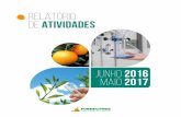 RELATÓRIO DE ATIVIDADES - fundecitrus.com.br · depois de colhidos foram levados a um laboratório de derriça, em Araraquara, onde foram separados, contados por um processo automático