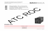 Regulador de potencia ROC - atcroc.esatcroc.es/resources/files/14-MANUAL-INSTRUCCIONES-REGULADOR... · 3 esquema de principio de los dispositivos que pueden conectarse al regulador