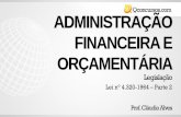 ADMINISTRAÇÃO FINANCEIRA E ORÇAMENTÁRIA · QUESTÃO: Técnico em Contabilidade ...