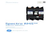 Spectra RMS™ - GE Industrial Solutions · do disjuntor. Conexão dos acessórios internos O projeto do disjuntor permite a passagem dos fios pelas partes laterais e traseira sem