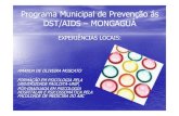 Programa Municipal de Prevenção ás DST/AIDS DST/AIDS ...ªncias Regionais - Mongaguá.pdf · social, fique sabendo, dia mundial do combate À aids, carnaval) dia de aÇÃo social