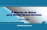 O Método de Matriz para Modos Quase-Normais · • Modos Quase-Normais de Buracos Negros • Vários Métodos para Calcular QNM • Método de Série de Taylor • O Método de Matriz