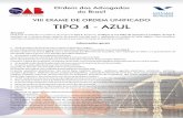 CADERNO VIII EXAME TIPO 04 - download.uol.com.brdownload.uol.com.br/educacao/oab/OAB_2012_PROVA_TIPO_4_AZUL.pdf · contra a honra do réu, sem autorização do seu ... de crimes contra