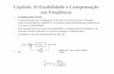 Capítulo 10 Estabilidade e Compensação em Freqüência · • Analisando o diagrama de Bode do circuito pode-se concluir a necessidade de ... • Estas equações foram obtidas