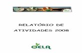 RELATÓRIO DE ATIVIDADES 2008 - oela.org.br · ao aperfeiçoamento da produção de materiais e que tenham ... Campanha sabão ... Linha de Produção Semi-Industrial de Lutheria