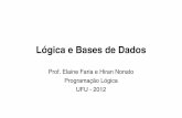 Lógica e Bases de Dados - facom.ufu.bralbertini/2sem2012/curso-prolog/slides/aula12.pdfBases de Dados Relacionais • Modelo relacional – os dados são definidos por meio de relações