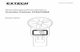 Anemômetro/Psicrômetro Grandes Paletas CFM/CMMtranslate.extech.com/instruments/resources/manuals/AN310_UM-pt.pdf · Este instrumento mede a Velocidade de Ar ... O cone de fluxo