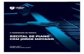 X TEMPORADA DE MÚSICA RECITAL DE PIANO COM JORGE … · Nascido em 1951, iniciou os seus estudos musicais na Fundação Musical dos Ami-gos das Crianças. Em 1968, concluiu o Curso