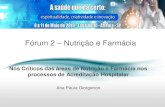 Fórum 2 Nutrição e Farmácia - eventosfehosp.com.breventosfehosp.com.br/wp-content/uploads/2018/05/Ana-Paula... · • Requisitos Nível 1 Mecanismos de validação dos procedimentos