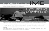ACONTECE NOIME - maratona.ime.usp.br · Computação se reúne em programa interinstitucional O projeto de Doutorado Interinstitucional, apelidado de DINTER, foi criado há 5 anos