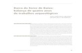 Barca do Xerez de Baixo: balanço de quatro anos de ... · REVISTA PORTUGUESA DEArqueologia.volume 6.número 1.2003,p.17-67 17 ... Os trabalhos arqueológicos decorreram entre Maio