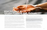 ESCASSEz E QuALIDADE DA ÁGuA - static.tumblr.comstatic.tumblr.com/xvd3nhy/FBFngmrqg/progresso_qualidade_da_agua.pdf · contribuem para piorar o quadro de escassez da água. Segundo