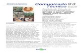 Comunicado93 Técnico - Ageitecdocsagencia.cnptia.embrapa.br/milho/Comunicado93.pdf · animais domésticos e silvestres e para a natu- ... bem desenvolvida dirige-se para a região