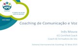 Coaching de Comunicação e Voz - apg.pt · Qual a importância da voz para o desempenho no meu trabalho? (0-10) ... -Cada plano de coaching é único e específico ... P.: Ontem