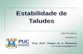 Estabilidade de Taludes - SOL - Professor | PUC Goiásprofessor.pucgoias.edu.br/SiteDocente/admin... · 2017-04-24 · Estabilidade de taludes 21 Formas de ruptura de um talude de