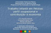 Trabalho infantil em Pelotas: perfil ocupacional e ...graal.uab.cat/PDF/21_Facchini.pdf · A luta contra o trabalho infantil tem crescido na última década, mostrando avanços importantes,