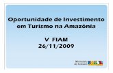Oportunidade de Investimento em Turismo na Amazônia · Conhecer pratos e comidas típicas 20,9% 13,3% 12,9% 12,8% 12,3% ... AC NtNorte Ri BRio Branco TãRiRegião Turíísti V l