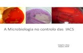 A Microbiologia no controlo das IACS · Fluxograma do modo de funcionamento do Sistema de Alerta de Microrganismos “Problema” Isolado Microrganismo Problema Alerta! CCI informada